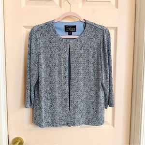 Blue sparkly Alex evenings jacket